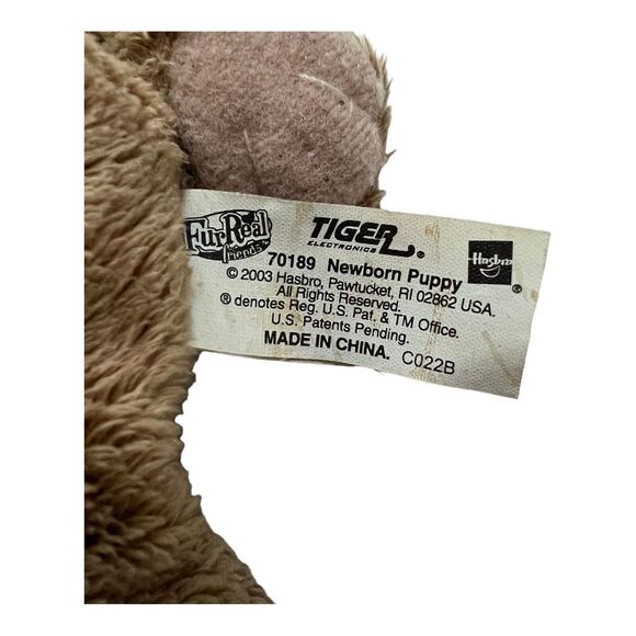 FurReal Sharpei Newborn Puppy Tan Plush Dog Not Tested 2003 - Picture 7 of 9